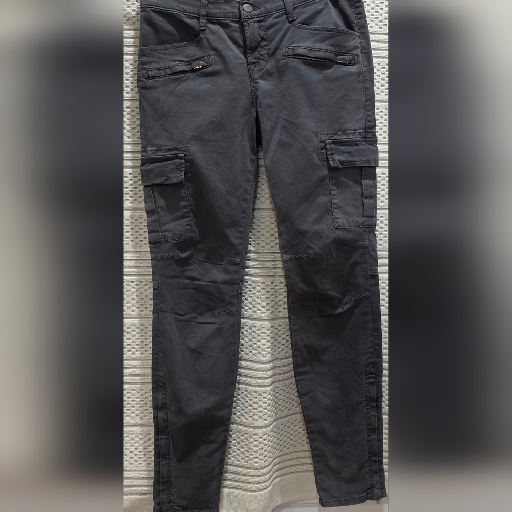 J Brand Slim Cargo Skinny Pants in Charcoal Gray